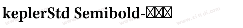 keplerStd Semibold字体转换